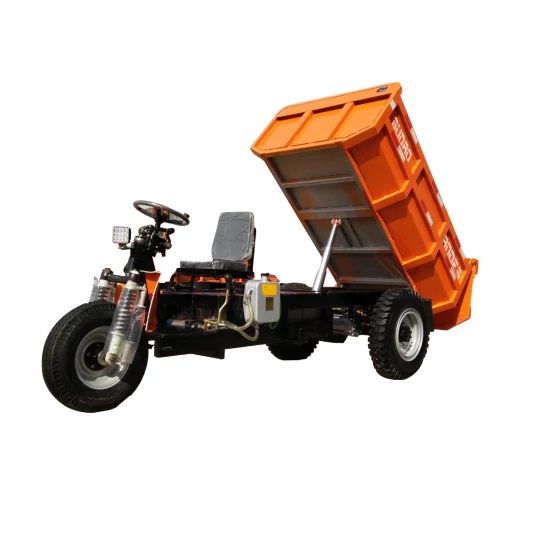 Трехколесный электрический трехколесный велосипед для подземных горных работ/самосвалов/2 тонны дизельного трехколесного мотоцикла/строительного мини-самосвала/трехколесного сельского хозяйства